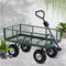 360Kg Mesh Garden Cart Steel Removable Sides Trolley Wagon ATV Trailer